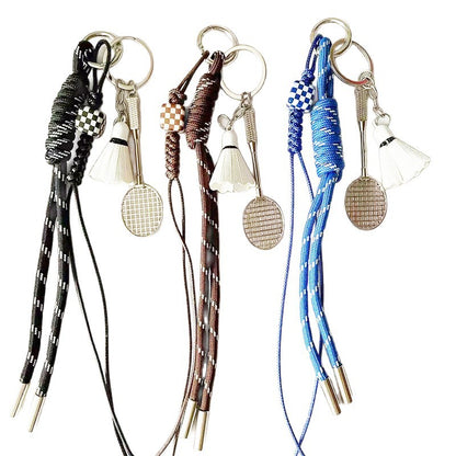 Sport Theme Nylon Rope Keychain Pendant