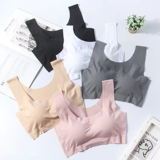 Sports bra without steel rims
