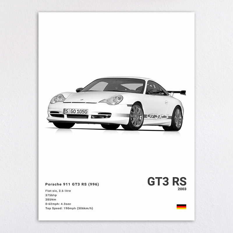 Sports Car Canvas Decorative Painting
