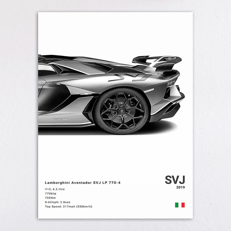 Sports Car Canvas Decorative Painting