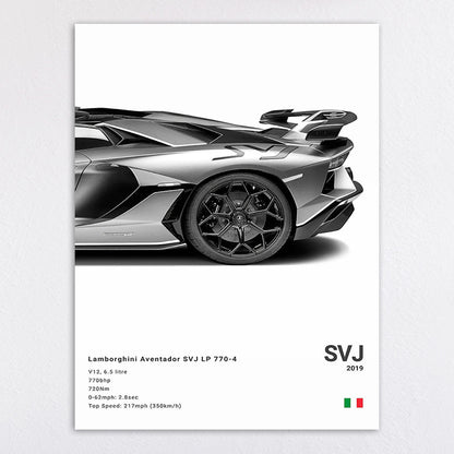 Sports Car Canvas Decorative Painting