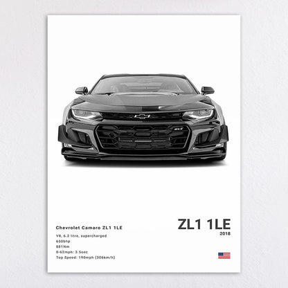 Sports Car Canvas Decorative Painting