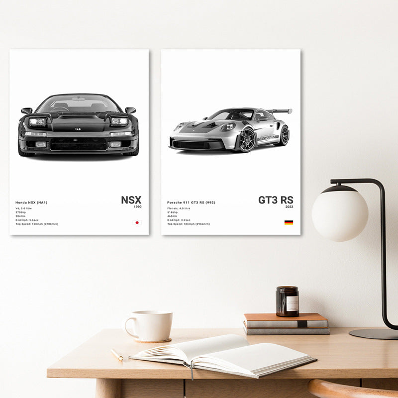 Sports Car Canvas Decorative Painting