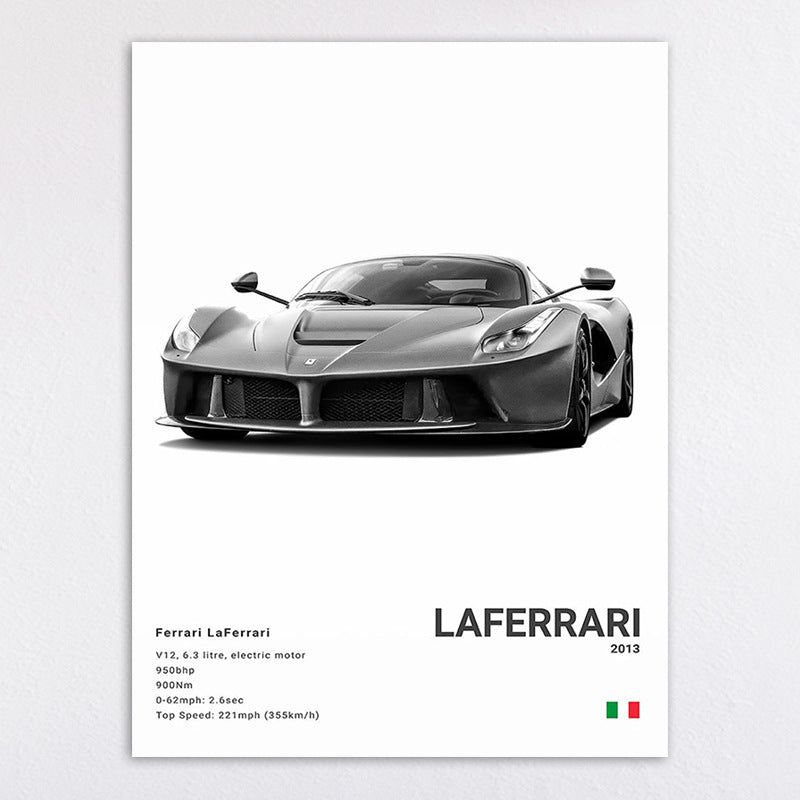 Sports Car Canvas Decorative Painting