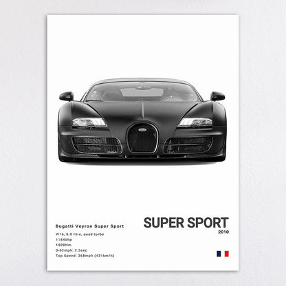 Sports Car Canvas Decorative Painting