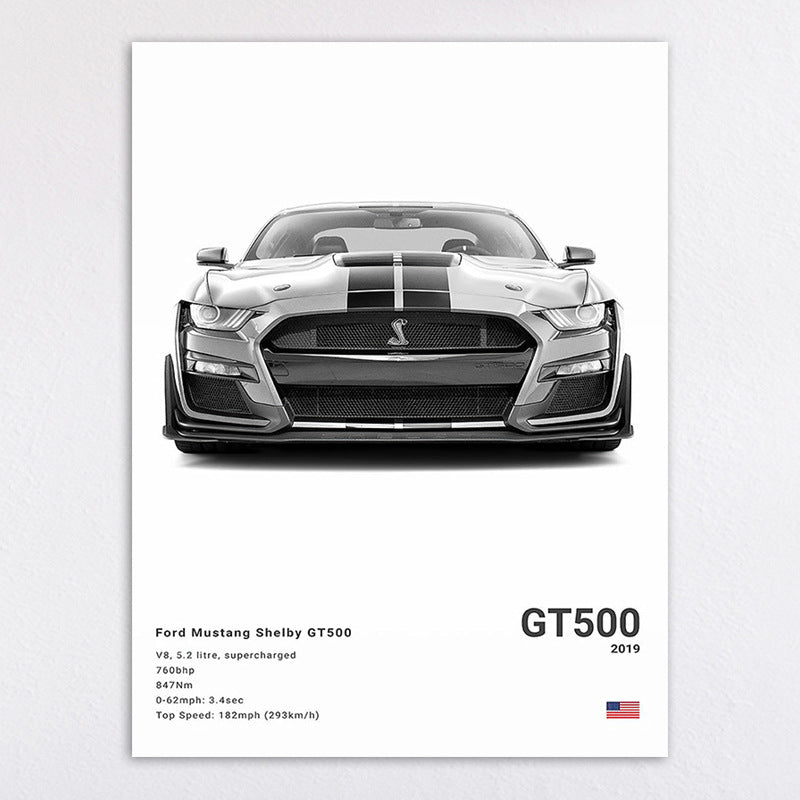 Sports Car Canvas Decorative Painting