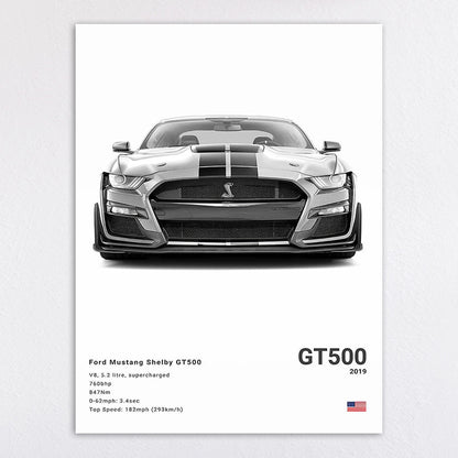 Sports Car Canvas Decorative Painting