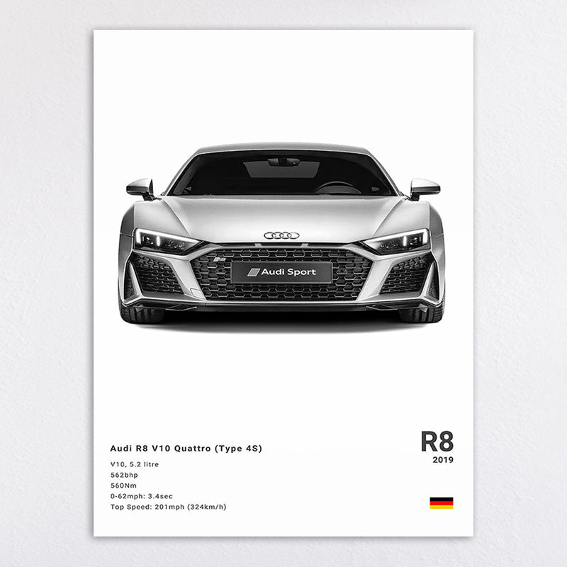 Sports Car Canvas Decorative Painting