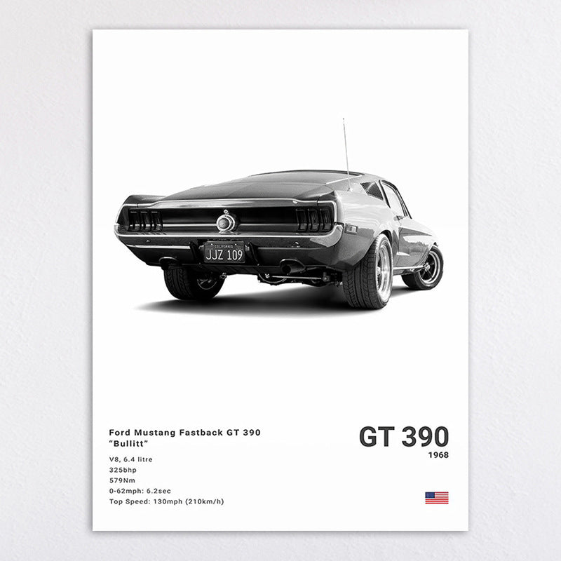 Sports Car Canvas Decorative Painting