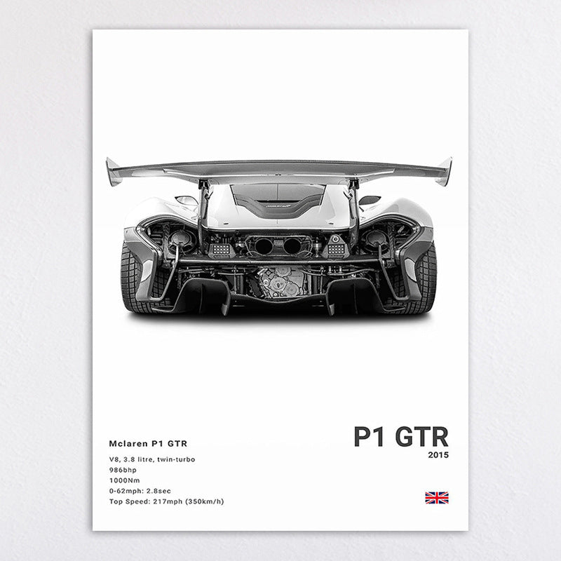 Sports Car Canvas Decorative Painting