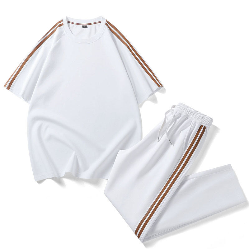 Sports Casual Set Striped Design