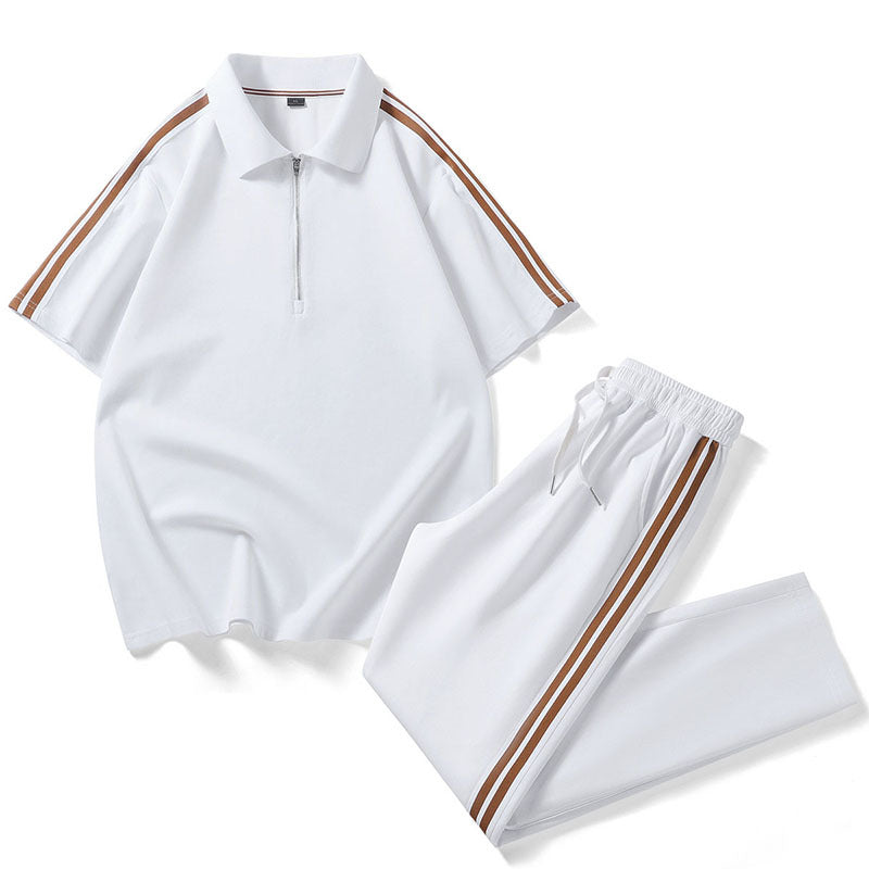 Sports Casual Set Striped Design