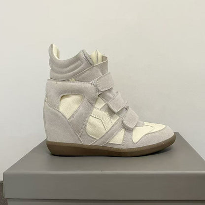 Sports casual shoes, genuine leather high-top shoes