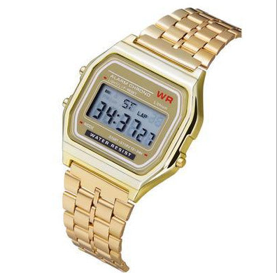 Sports children's electronic steel bracelet watch