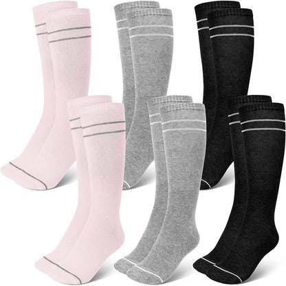 Sports Compression Socks Mid Calf Cotton Blend