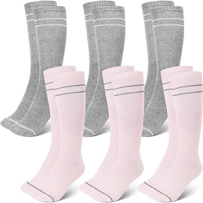 Sports Compression Socks Mid Calf Cotton Blend