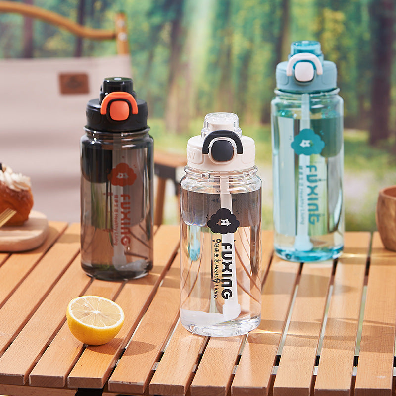 Sports Cup Straight Tube Cup Portable Plastic Cup