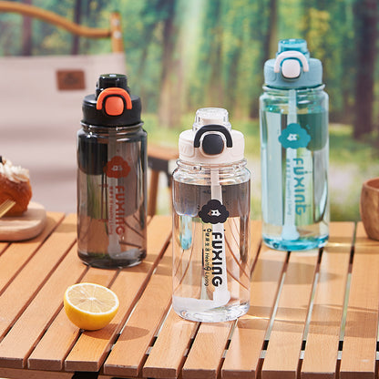 Sports Cup Straight Tube Cup Portable Plastic Cup