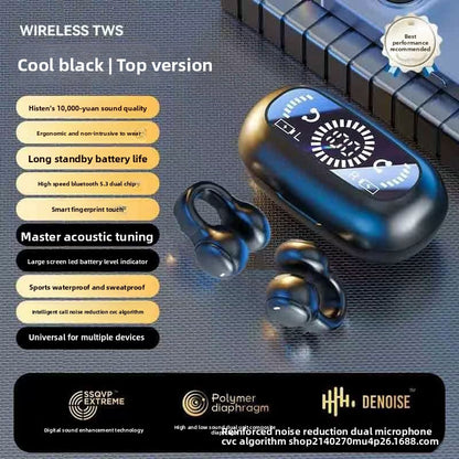 Sports digital display long endurance wireless headset