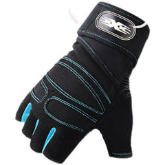 Fitness half finger gloves black