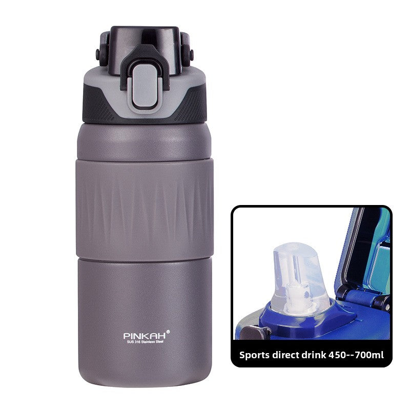 Sports Insulated Water Bottle with Straw