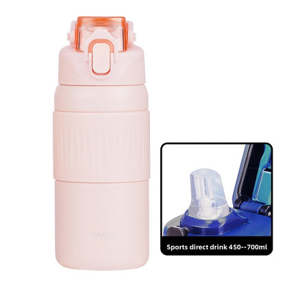 Sports Insulated Water Bottle with Straw