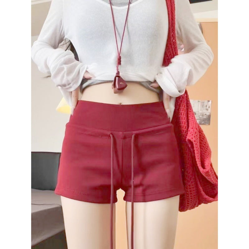 Sports Shorts Low-Waist Straight Pants