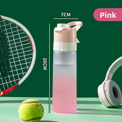 Sports Spray Water Bottle with Straw