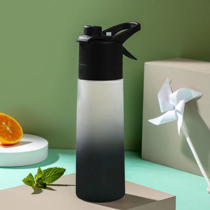 Sports Spray Water Bottle with Straw