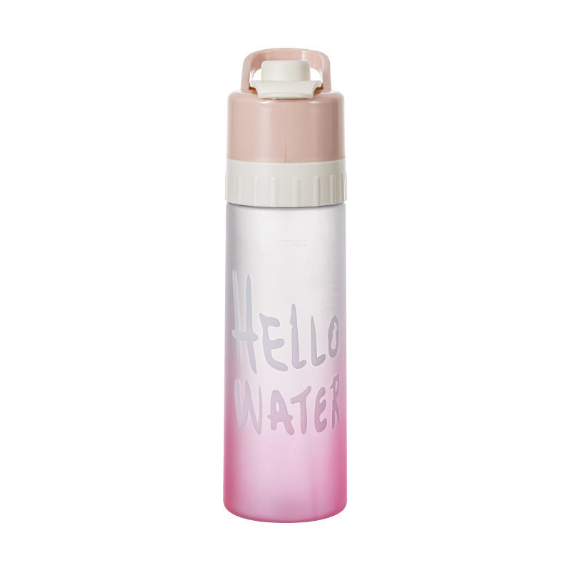 Sports Spray Water Bottle with Straw