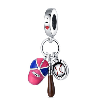 Sports Theme Charm Beads for DIY Jewelry