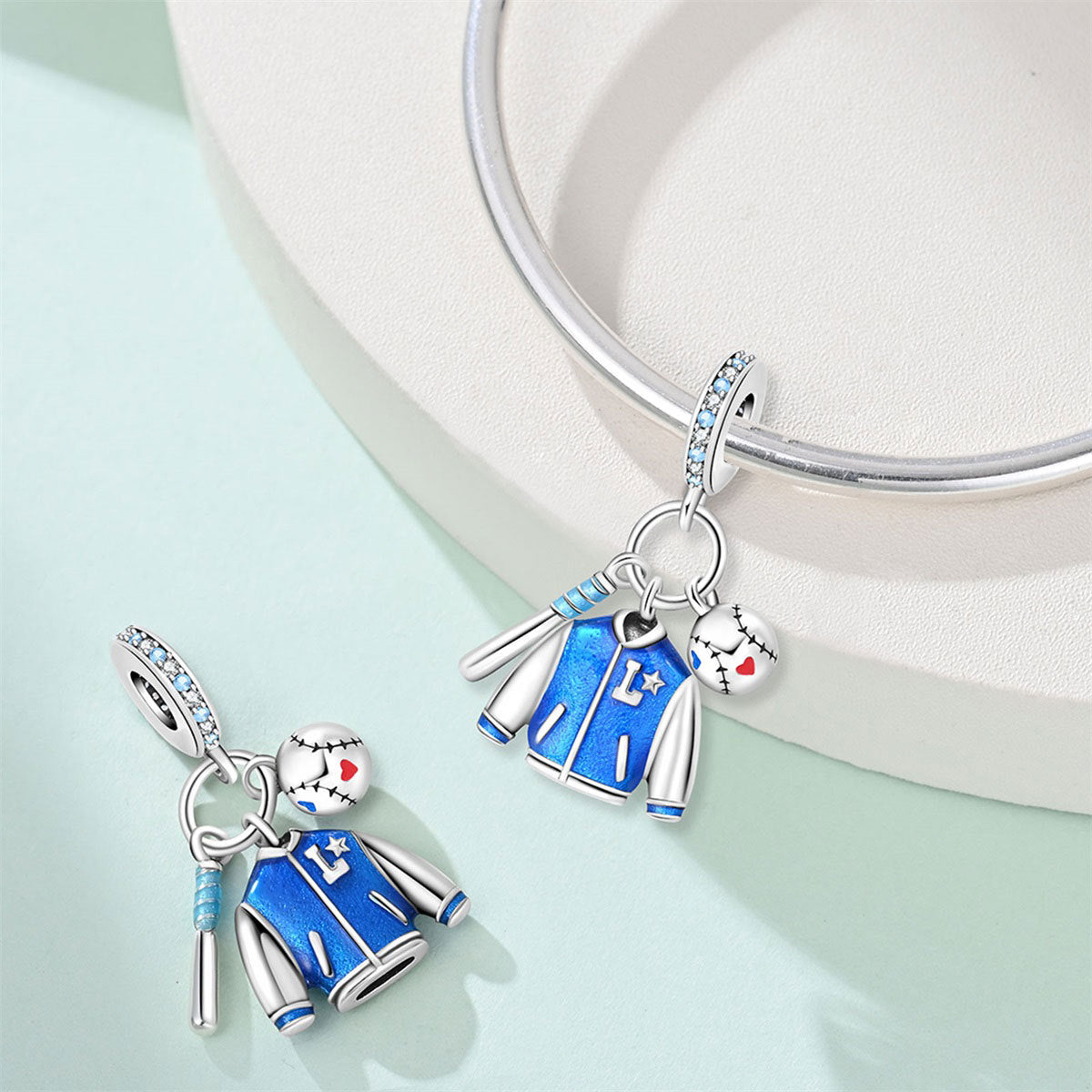 Sports Theme Charm Beads for DIY Jewelry