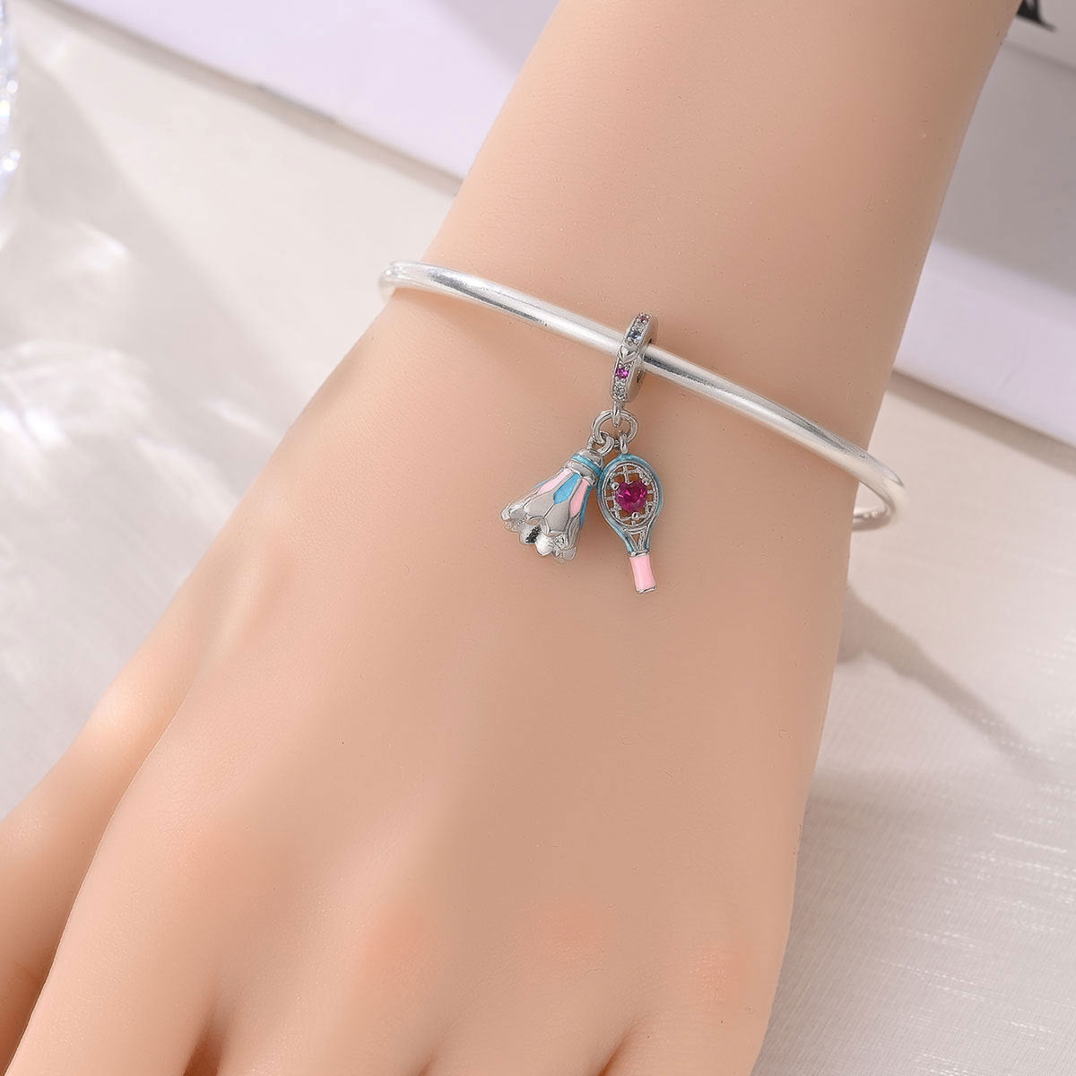 Sports Theme Charm Beads for DIY Jewelry