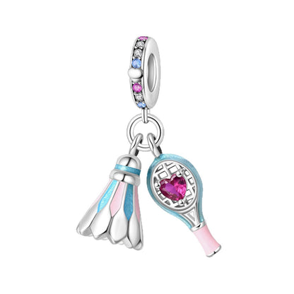Sports Theme Charm Beads for DIY Jewelry