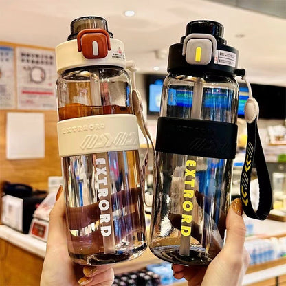 Sports Water Bottle with Straw