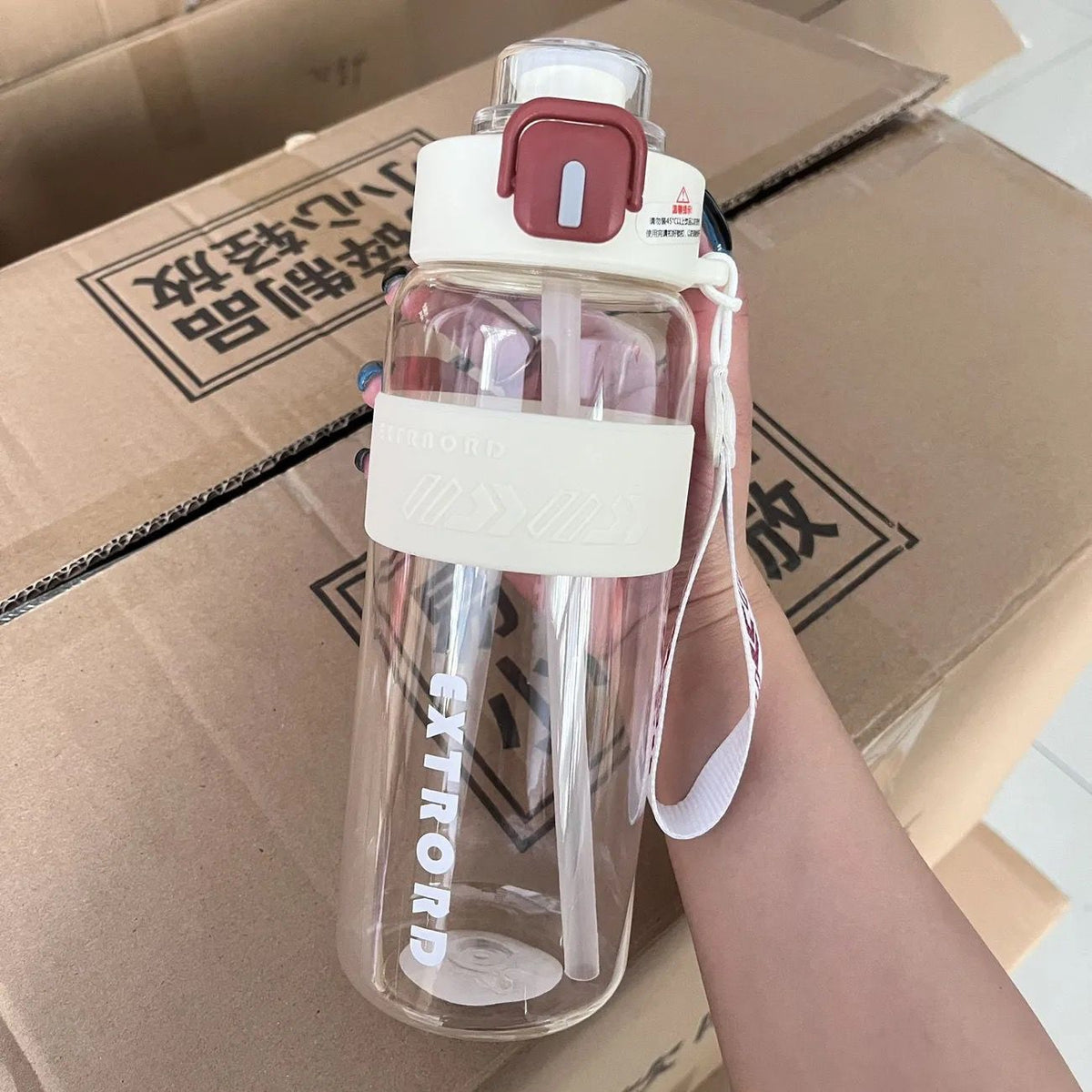 Sports Water Bottle with Straw