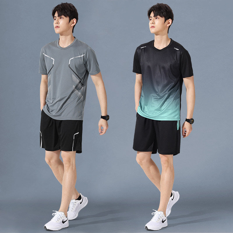 Sportswear Suit Men's Running Short-Sleeved Quick-Drying T-Shirt