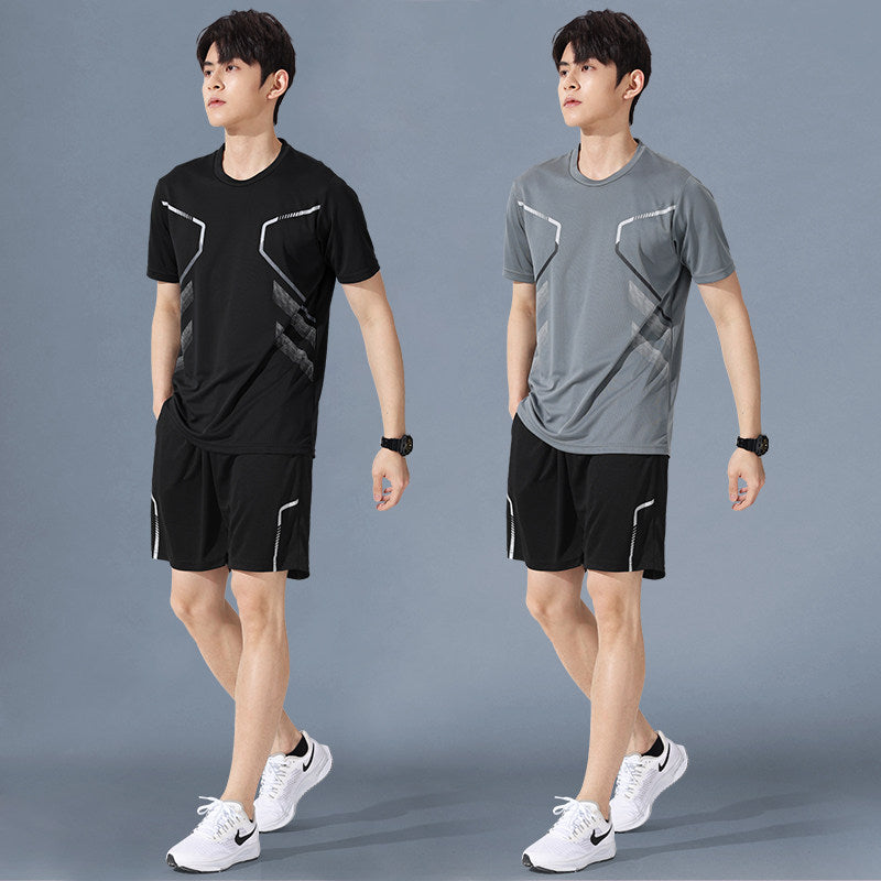 Sportswear Suit Men's Running Short-Sleeved Quick-Drying T-Shirt