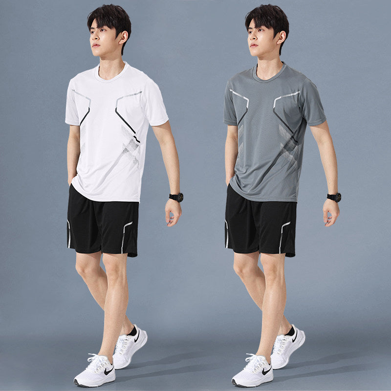 Sportswear Suit Men's Running Short-Sleeved Quick-Drying T-Shirt