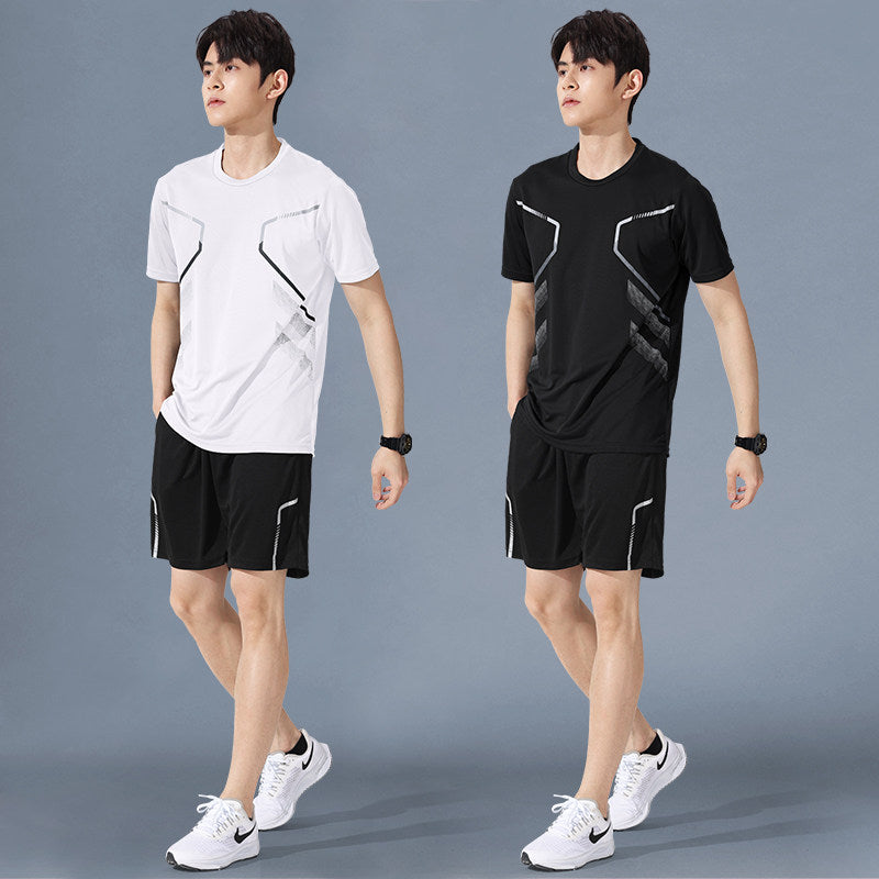 Sportswear Suit Men's Running Short-Sleeved Quick-Drying T-Shirt