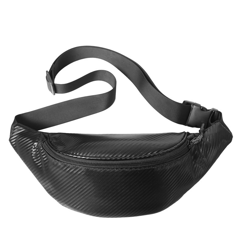 Sporty Carbon Fiber Chest Waist Bag