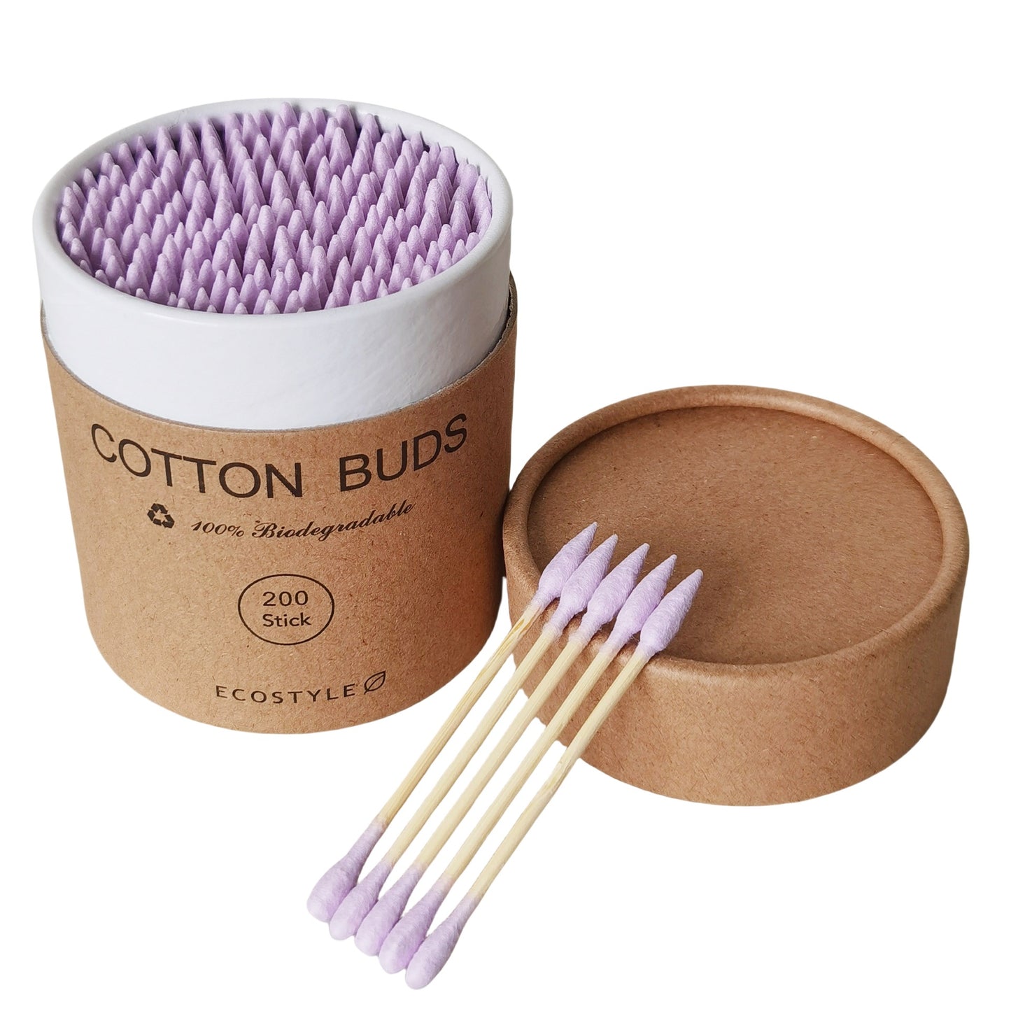 Spot 200 a round a pointed double-headed color paper boxed cotton stick disposable makeup remover ear Cotton
