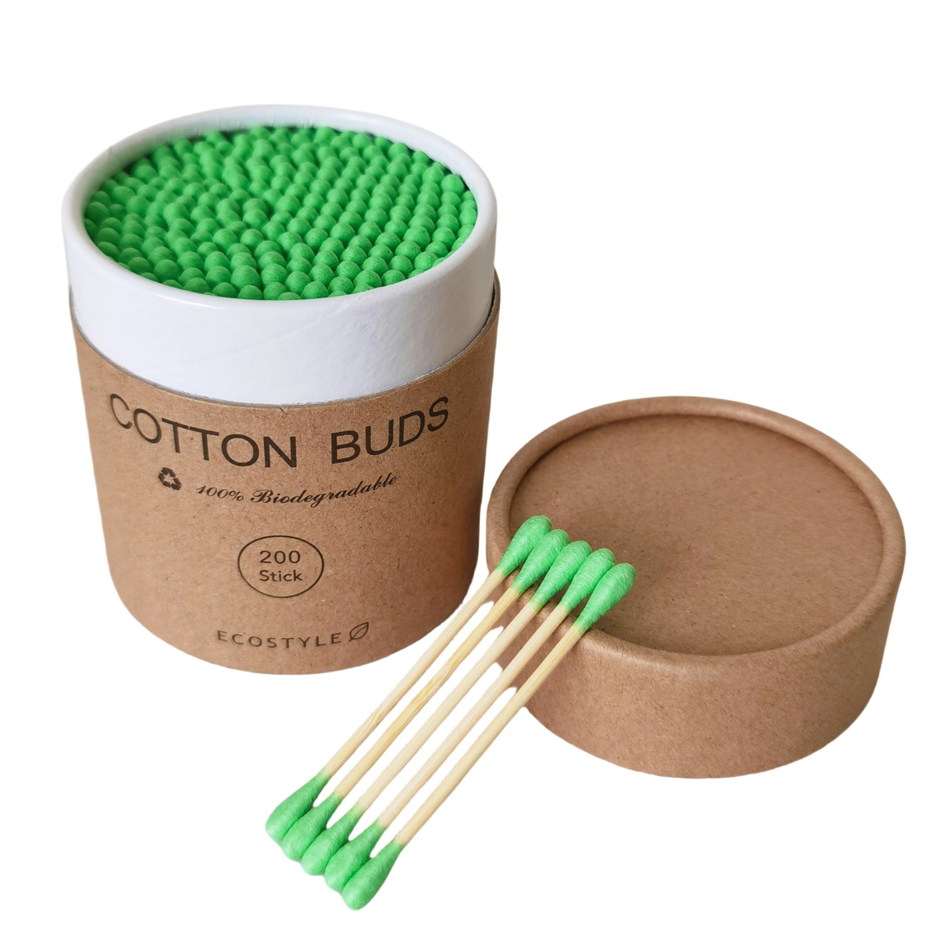 Spot 200 a round a pointed double-headed color paper boxed cotton stick disposable makeup remover ear Cotton