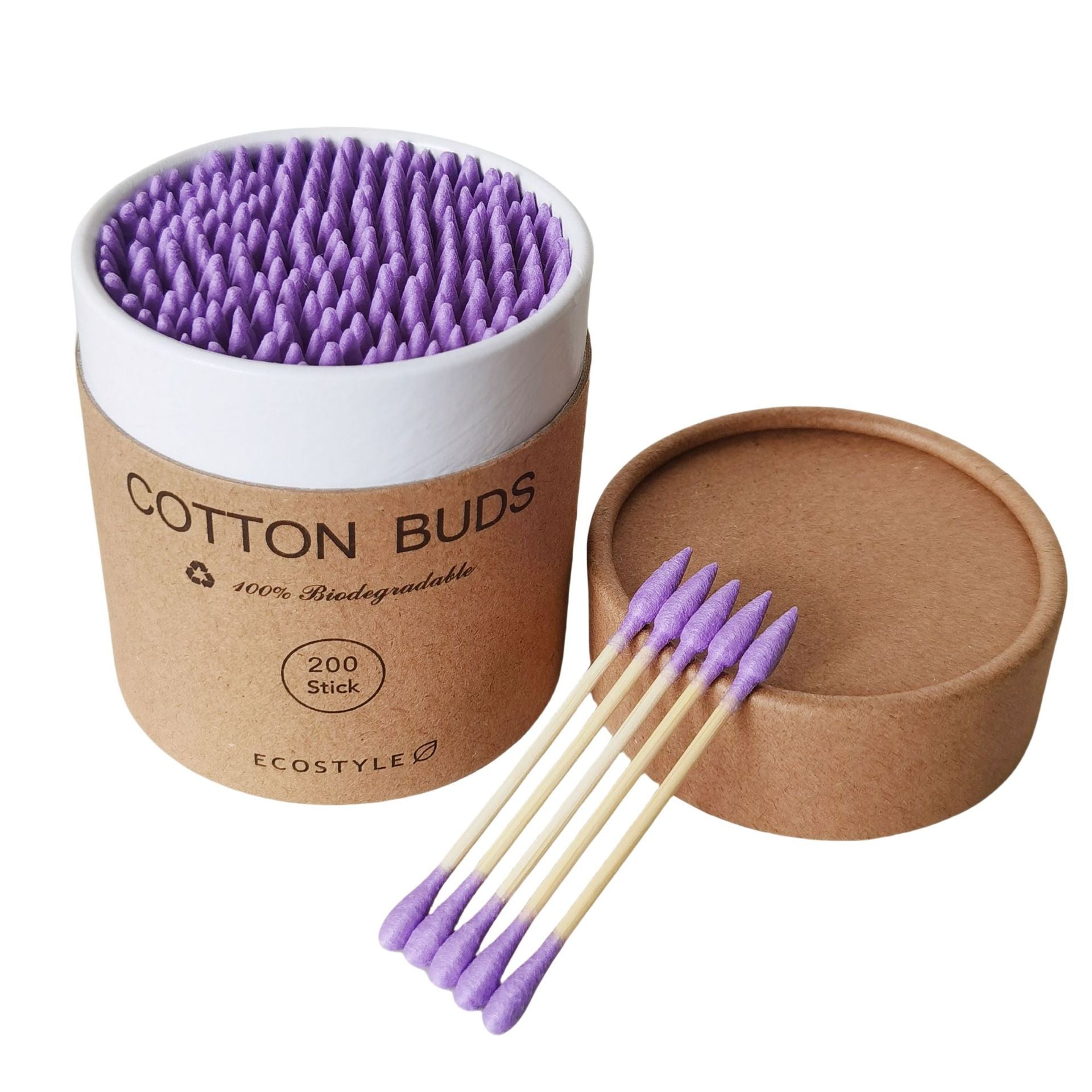 Spot 200 a round a pointed double-headed color paper boxed cotton stick disposable makeup remover ear Cotton