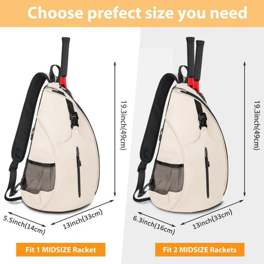 Spot 2025 New Badminton Bag Outdoor Sports Training Shoulder Tennis Bag Pickleball Backpack Crossbody Bag