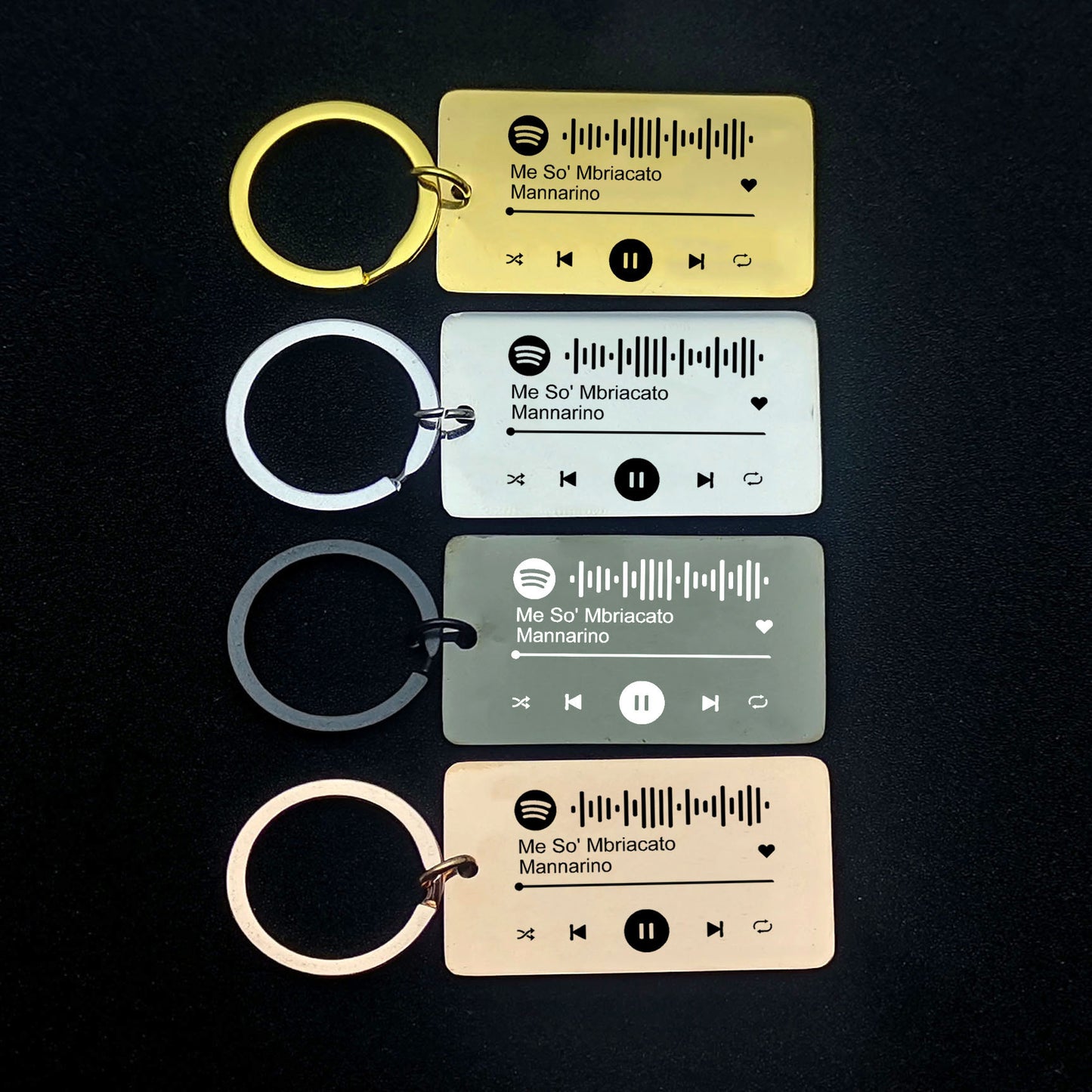 Spotify Code Music Keychain