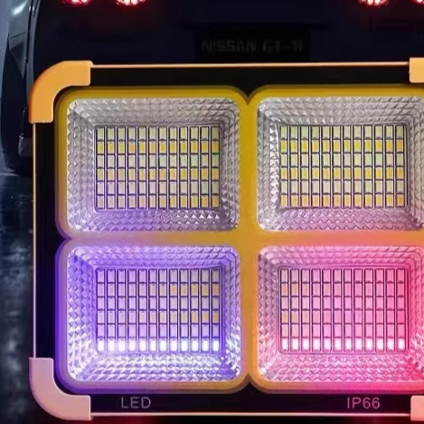 Spotlights for night market lights