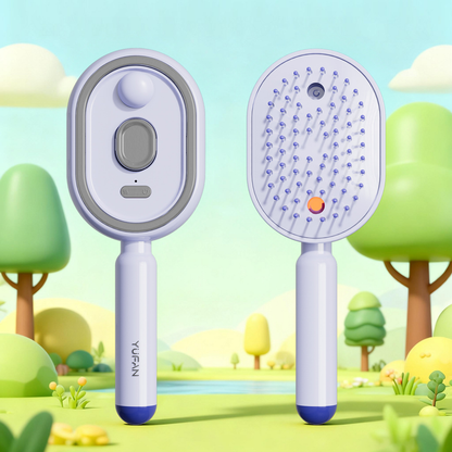 Spray airbag massage comb