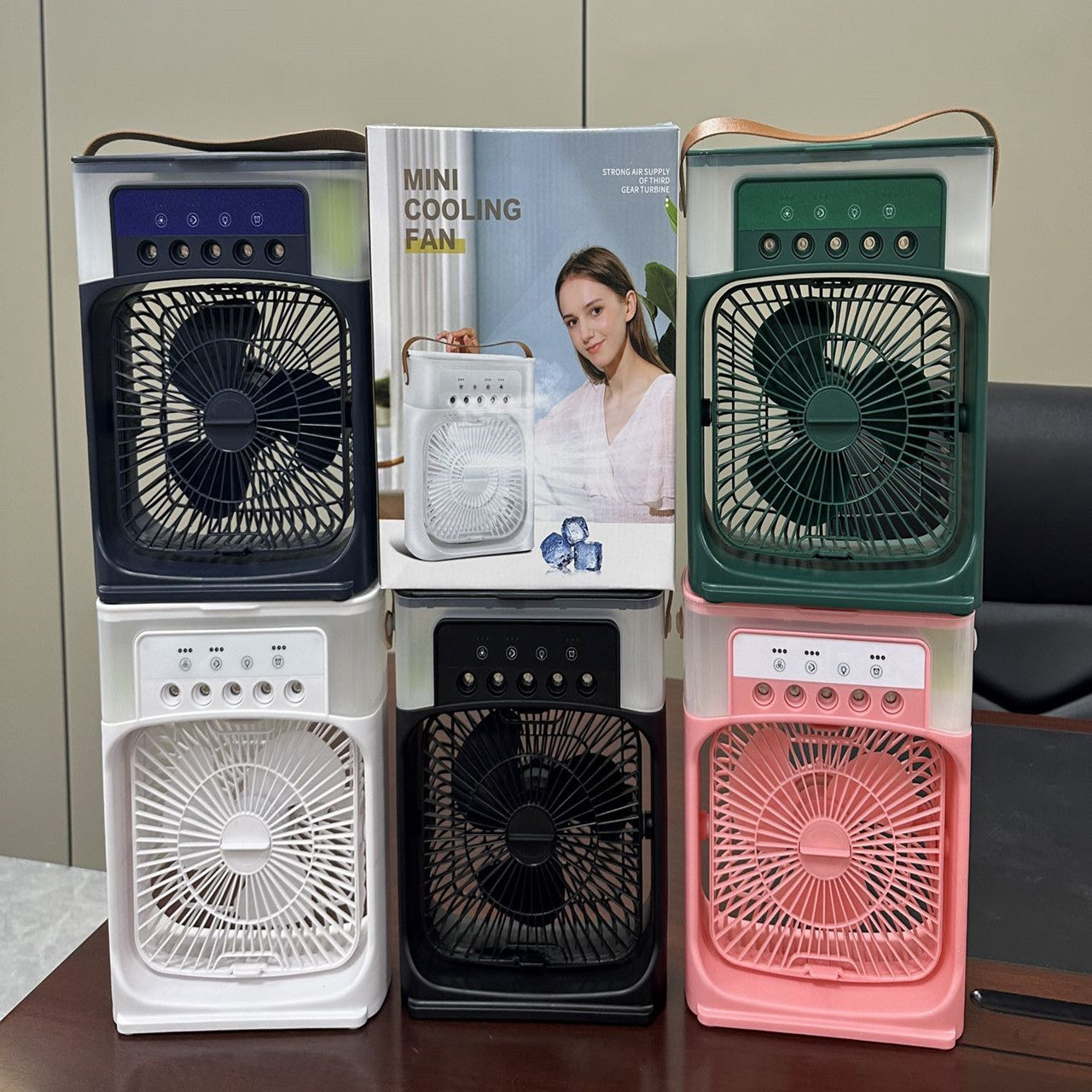 Spray cooling fan