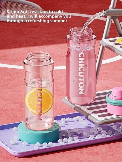 Spray Dual Drink Tritan Water Bottle with Carrying Loop